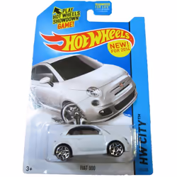 Hot Wheels 2014 HW City Fiat 500 25/250 White