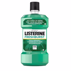 Listerine Freshburst Antiseptic Mouthwash with Germ-Killing Oral Care Formula to Fight Bad Breath Plaque and Gingivitis 1.5 ...
