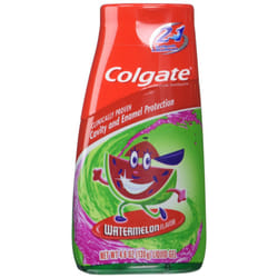 Colg 2n1 Watermelon Paste Size 4.6 O Colgate Kids Watermelon 2-In-1 Toothpaste & Mouthwash