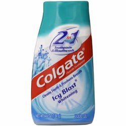 Colgate 2n1 ICY Blast Tp Size 4.6z Whitening Gel Toothpaste & Mouthwash