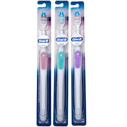 Oral-B Gum Care Extra Soft Toothbrush for Sensitive Teeth and Gums  Compact Small Head  (Colors Vary) - Pack of 3