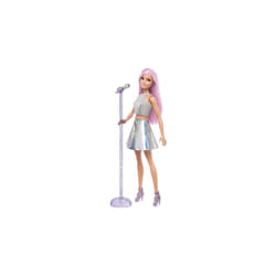 Barbie Pop Star Fashion Doll with Pink Hair & Brown Eyes  Iridescent S