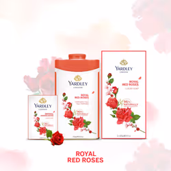 Yardley London Perfumed Talc  Red Roses  8.8 oz  250 g