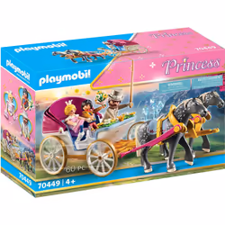 70449 Princess with Horse-Drawn Carriage, Magical world for princes and princesses, fun imaginative role play, playset suitab ...