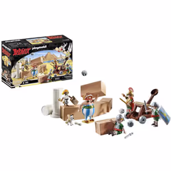 71268 Asterix: Edifis and the Battle of the Palace, working catapult of the Romans, Collection Play Figures, Fun Imaginative  ...