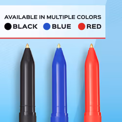 Paper Mate Write Bros Ballpoint Pens  Medium Point (1.0mm)  Black  10 Count
