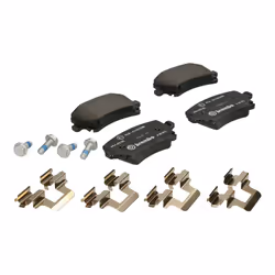 Brembo P85073 Low-Met Rear Disc Brake Pad Set AUDI/AUDI (FAW)/SEAT/SKODA/SKODA (SVW)/VW/VW (FAW)/VW (SVW) OE# 3C0698451D