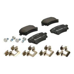 Brembo P85073 Low-Met Rear Disc Brake Pad Set AUDI/AUDI (FAW)/SEAT/SKODA/SKODA (SVW)/VW/VW (FAW)/VW (SVW) OE# 3C0698451D