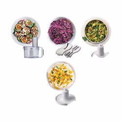 Compact Food Processor, 1.4 L Bowl, Blender, Emulsifying, Chopping Blade, Shredder Disc 400W, FP120, White [Energy Class A]