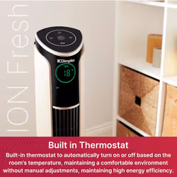 Dimplex Ion Fresh Bladeless Cooling Fan  Copper Quiet  Smart Airflow