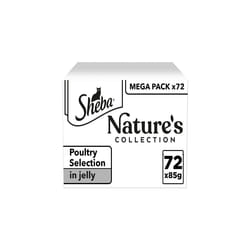 Sheba Natures Collection Cat Pouches Poultry In Jelly 72x85g  Best Before MAY 2025