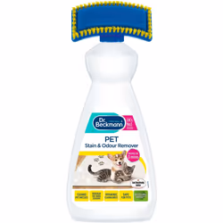 Dr. Beckmann Pet Stain & Odour Remover, Eliminates stains incl. applicator brush, 650 ml