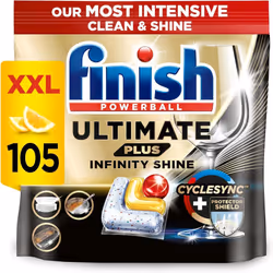 Finish Ultimate Plus Infinity Shine Dishwasher Tablets bulk | Scent : Lemon