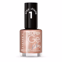 Rimmel Super Gel Nail Polish, 071 GILTY PLEASURE, List Of Ingredients: Butyl Acetate, Ethyl Acetate, Nitrocellulose, Acetyl T ...