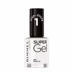 Rimmel Super Gel, 001 Basic B, 12ml, 12 ml, White, Basic B, Coloring, Opaque, Butyl Acetate, Ethyl Acetate, Nitrocellulose, A ...