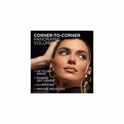 L'OrÃ©al Paris Mascara, Up to 24 Hour Wear, No Clumping, For Fanned Out Lashes, Panoramic Volume, Panorama All Night, Black - Additional view 3