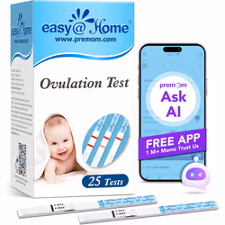 Easy@Home 25 x Ovulation Test Strips, Ovulation Predictor Kit, Powered