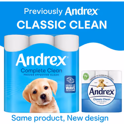 Andrex Complete Clean Toilet Roll 24 Rolls (Previously Andrex