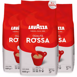 Lavazza Qualita Rossa Coffee Beans 1kg (3 Bags)