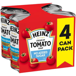Heinz Cream of Tomato Soup No Added Sugar, 4 x 400 g