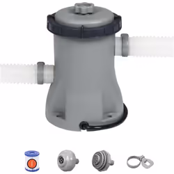 Bestway Filter Pump with Intergrated Pool System, Grey 330gal