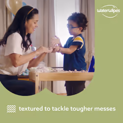 WaterWipes Plastic-Free Textured Clean, Toddler & Baby Wipes, 720 Count (12 Packs), 99.9% Water Based Wipes, Unscented
