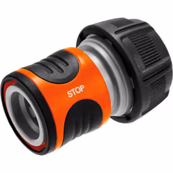 Gardena 18213-50, Hose connector, Female, Plastic, Black, Grey, Orange
