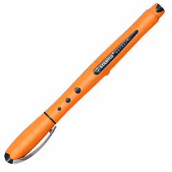 STABILO worker+ medium, Stick pen, Black, Orange, Black, 0.5 mm, Medium, Ambidextrous