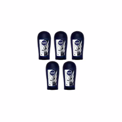 5x Nivea Invisible Black & White Anti-perspirant Deodorant Solid Stick for Men 5x50ml (Pack of 5)