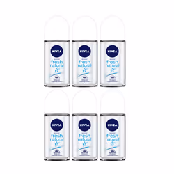 6 x 50ml Nivea Women Fresh Natural Roll On Anti-Perspirant Deodorant
