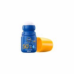 NIVEA Sun Kids Protect & Care SPF 50+ Roll On (50ml) Sunscreen with SPF 50 Roll-On Kids Sun Cream for Delicate Skin Immediate ...