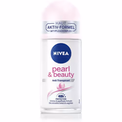 NIVEA Pearl & Beauty Roll-On Deodorant (50 ml), Antiperspirant Protects 48 Hours from Sweat and Body Odour, Nourishing Roll-O ...