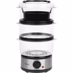 Salter 3 Tier Electric Food Steamer - 7.5L, Stackable Steaming Baskets