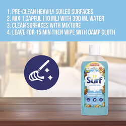 Surf Coconut Bliss Concentrated Disinfectant eliminates 99.9% of germs multi-purpose cleaner for sparkling clean surfac