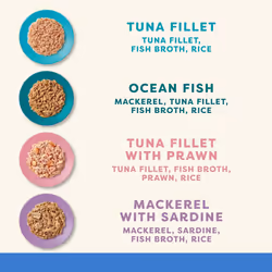 Applaws Natural Wet Cat Food, Multipack Fish Selection in Broth 70 g Tin (Pack of 12)