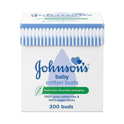 Johnson's Baby Cotton Buds (1 x Pack of 200) Soft & Gentle Ear buds
