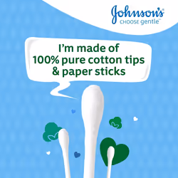 Johnson's Baby Cotton Buds (1 x Pack of 200) Soft & Gentle Ear buds
