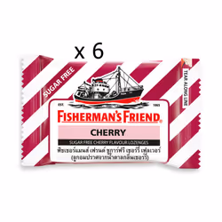 6 x Fisherman's Friend Cherry Flavor Lozenges Sore Throat Cough Relief