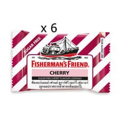 6 x Fisherman's Friend Cherry Flavor Lozenges Sore Throat Cough Relief