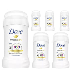 6 x 40ml Dove Anti-Perspirant Deodorant Stick Invisible Dry 48h