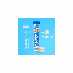 ZERO Electrolyte Hydration Rehydration Tablets Added Vitamin C (Neutral, 20 Tablets)