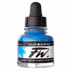 Daler-Rowney FW Artists Acrylic Ink 29.5ml Process Cyan