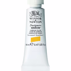 Winsor Newton Designers Gouache 14 ml 047oz tube Cadmium Yellow