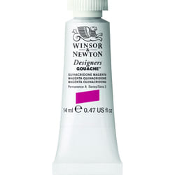 Winsor  Newton Designers Gouache  14 ml 047oz tube  Quinacridone Magenta