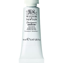 Winsor  Newton Designers Gouache  14 ml 047oz tube  Zinc White