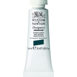 Winsor  Newton Designers Gouache  14 ml 047oz tube  Winsor Green