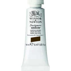 Winsor  Newton Designers Gouache  14 ml 047oz tube  Vandyke Brown