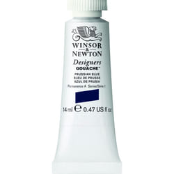 Winsor  Newton Designers Gouache  14 ml 047oz tube  Prussian Blue