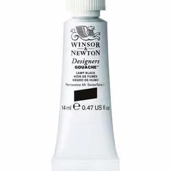 Winsor  Newton Designers Gouache  14 ml 047oz tube  Lamp Black