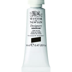 Winsor  Newton Designers Gouache  14 ml 047oz tube  Lamp Black